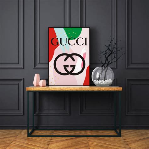 gucci wall art print|Gucci printable wallpaper.